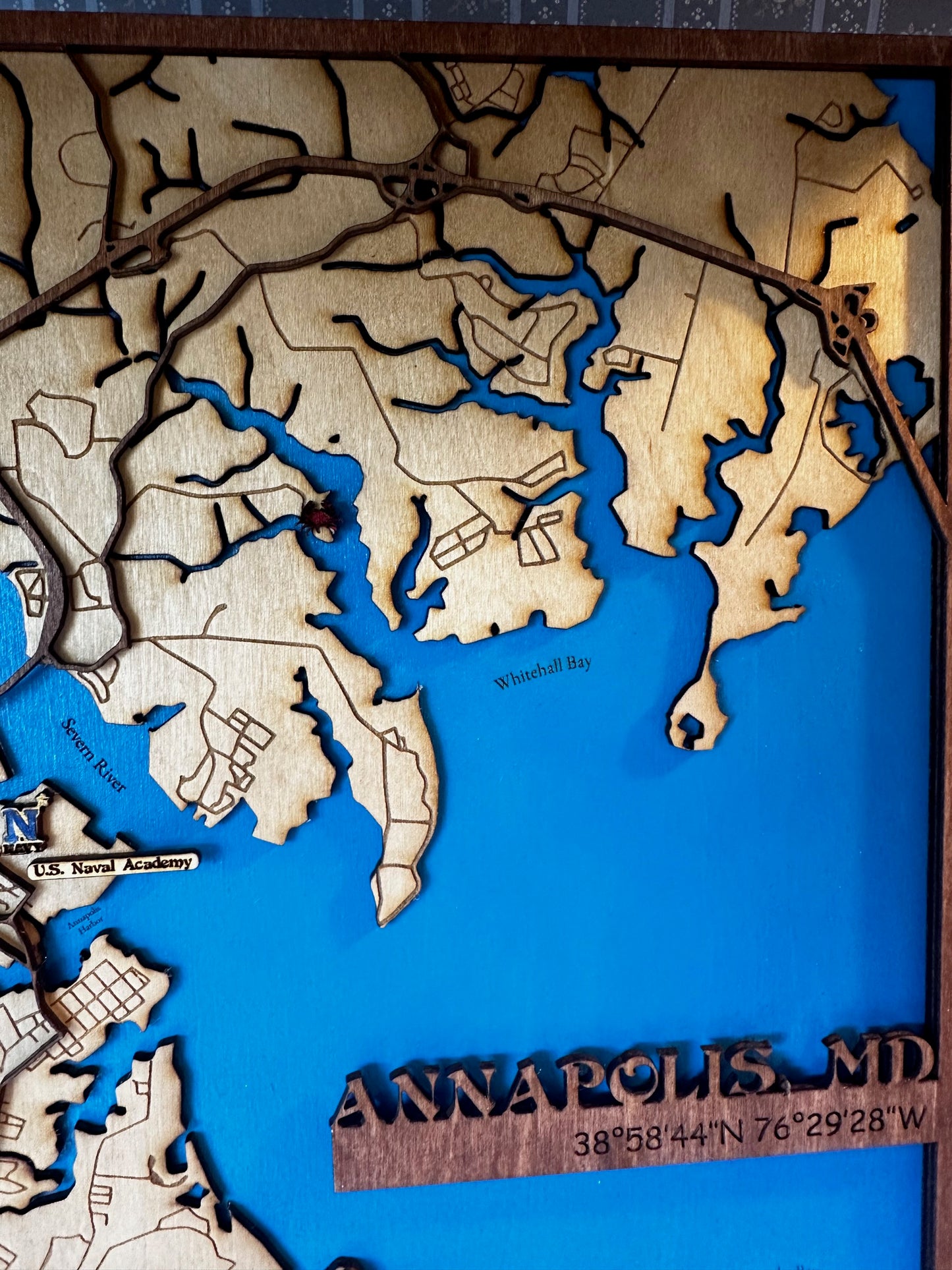 Wooden City Maps Layered
