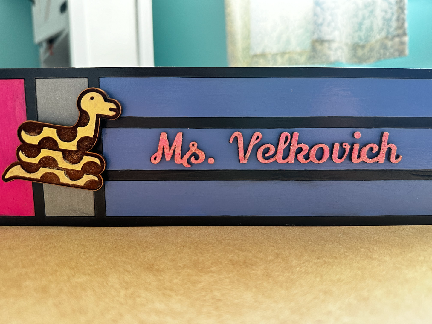 Teacher Desk Name Sign Custom
