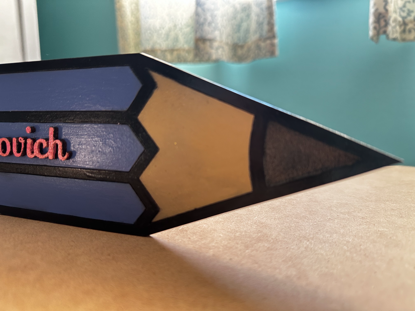 Teacher Desk Name Sign Custom